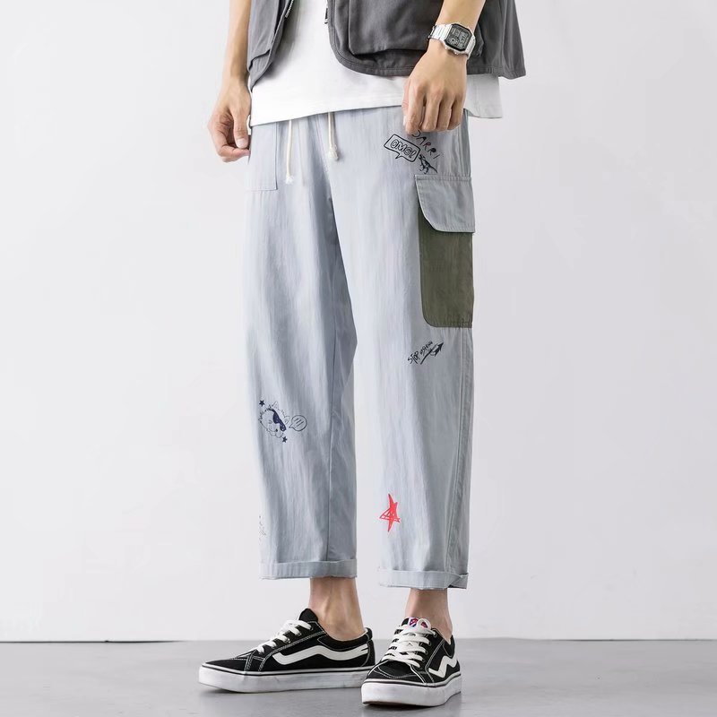 Men's Versatile Loose Japanese Style Wide Leg Pants