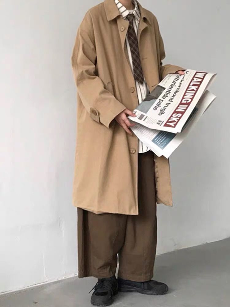 Japanese Vintage Polo Long Sleeve Striped Shirt