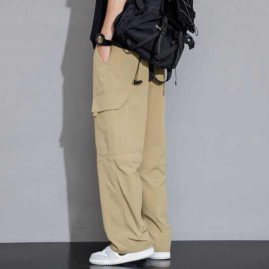 Men's Casual Korean-style Trendy Loose Straight Cargo Trousers