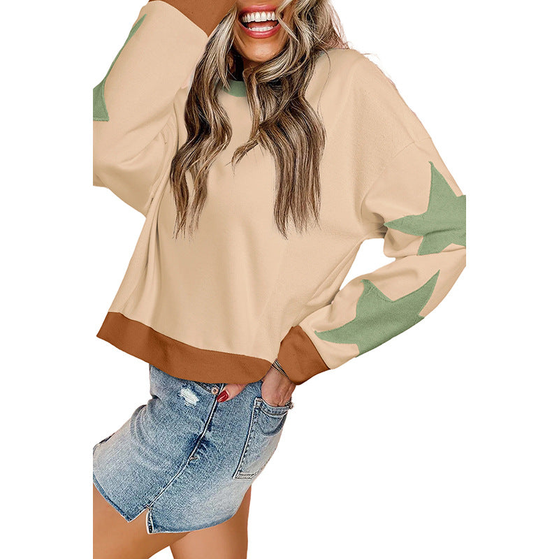 Women's Fashion XINGX Patch Knitted Top