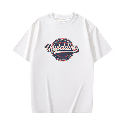 Men's Cotton Ins Round Neck Loose Top T-shirt