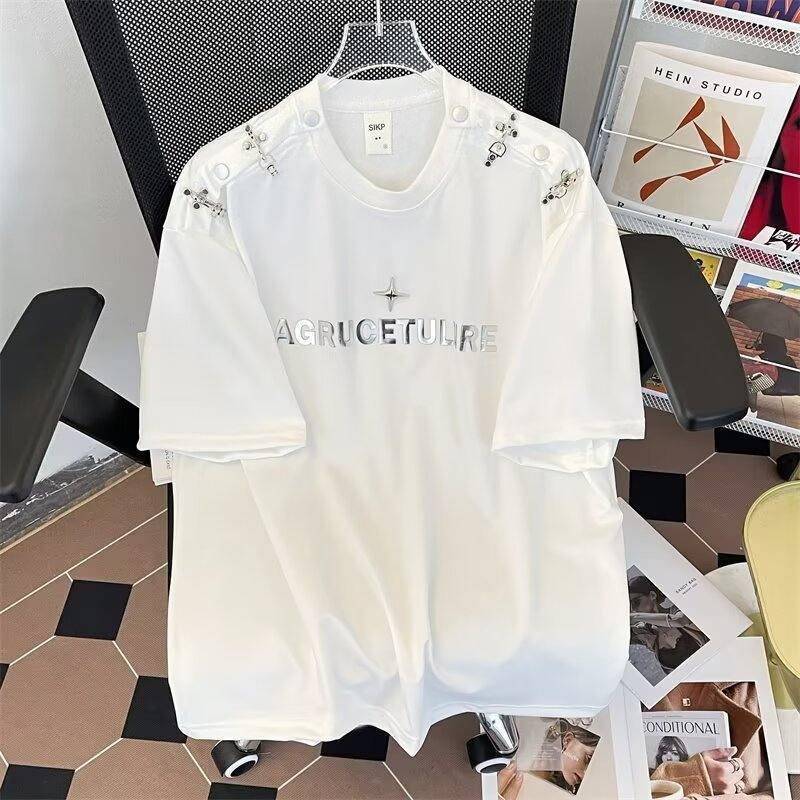 American Retro Short Sleeve T-shirt Men