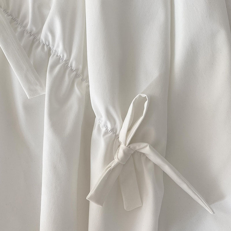 Women's Korean-style Sweet Elegance Loose Black A- Line Dress