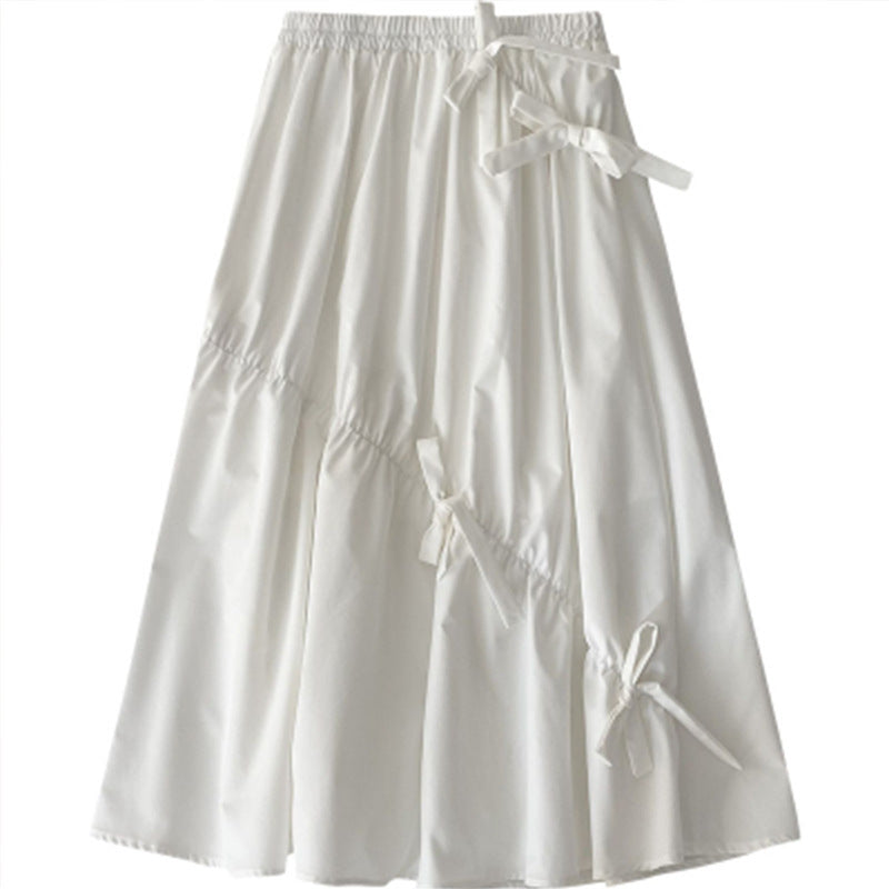 Women's Korean-style Sweet Elegance Loose Black A- Line Dress