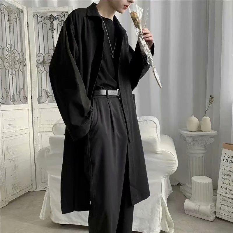 Young Korean Style Loose Long Sleeve Shirt Men