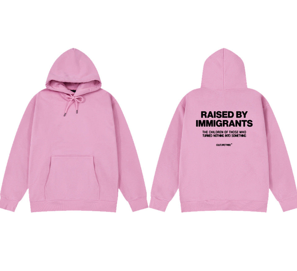 Spring And Autumn Casual Fashion Letters Simple Casual Sweatshirt Loose Hoodie Men And Women