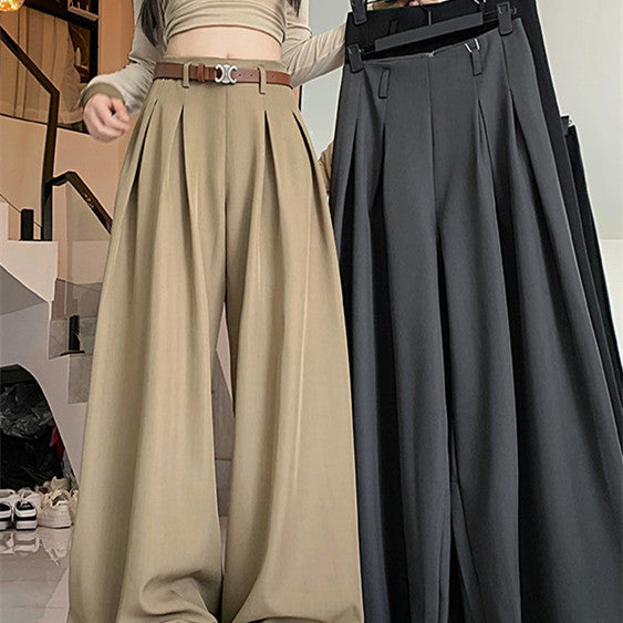 Women's Korean-style Loose Design Suit Pants Casual Pants