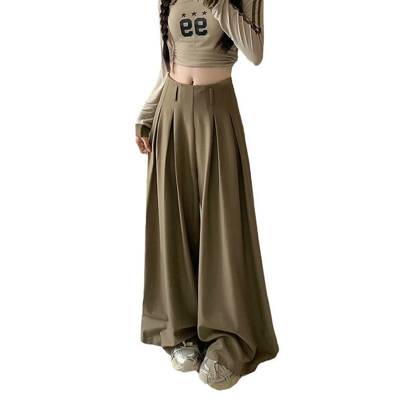 Women's Korean-style Loose Design Suit Pants Casual Pants