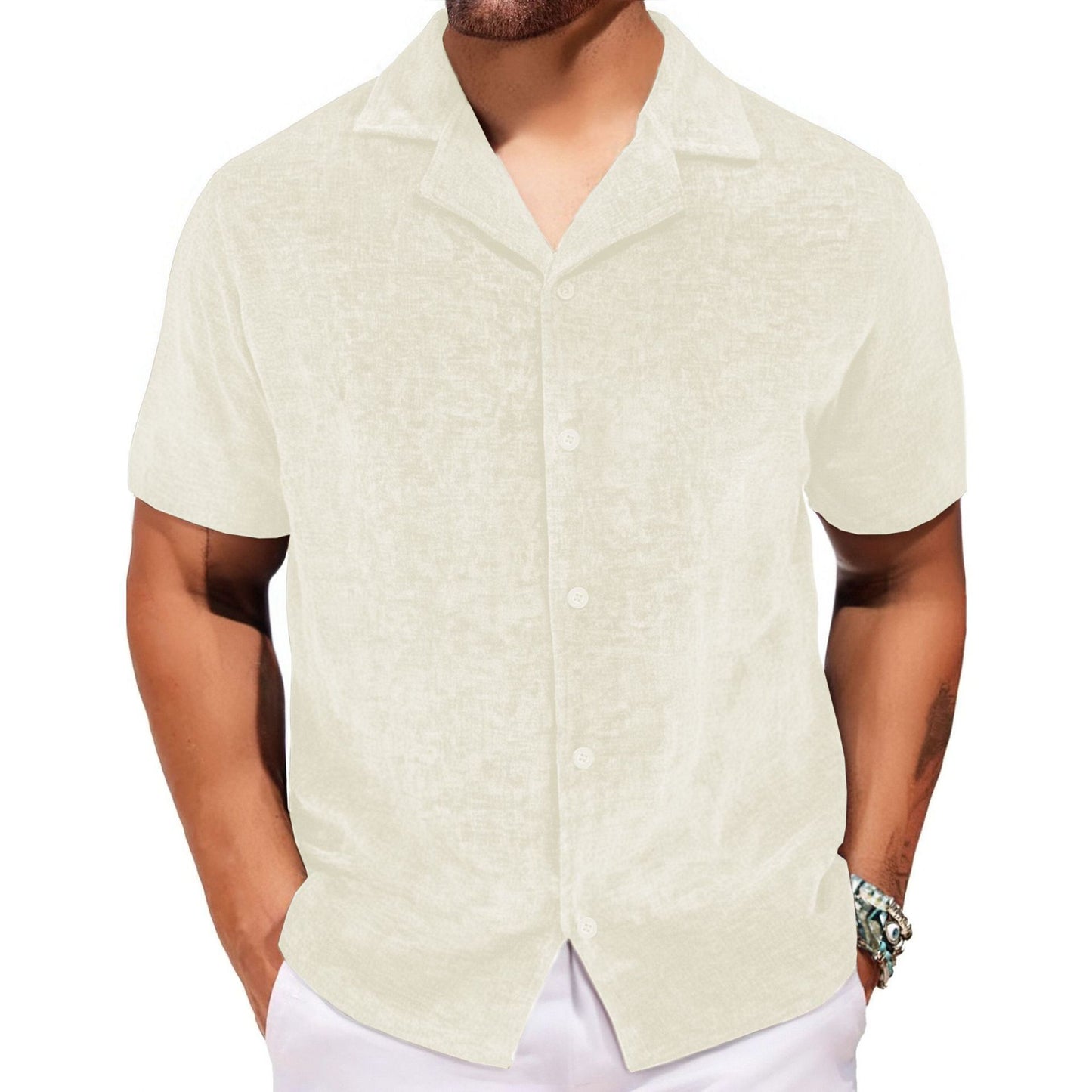 Men's Loose Trendy Short-sleeved Shirt