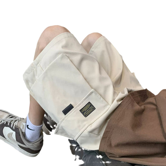 Japanese Style Outer Wear Big Workwear With Pocket Shorts