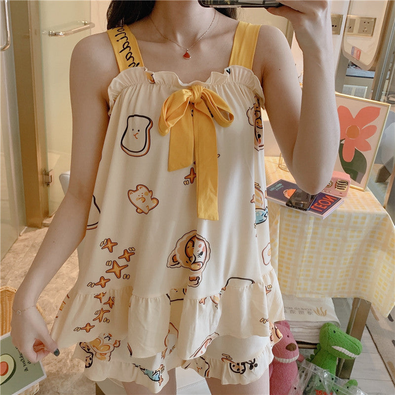 Women's Korean-style Camisole Casual Cartoon Homewear