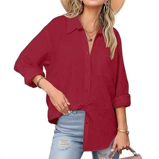 Casual Long-sleeved Shirt For Women