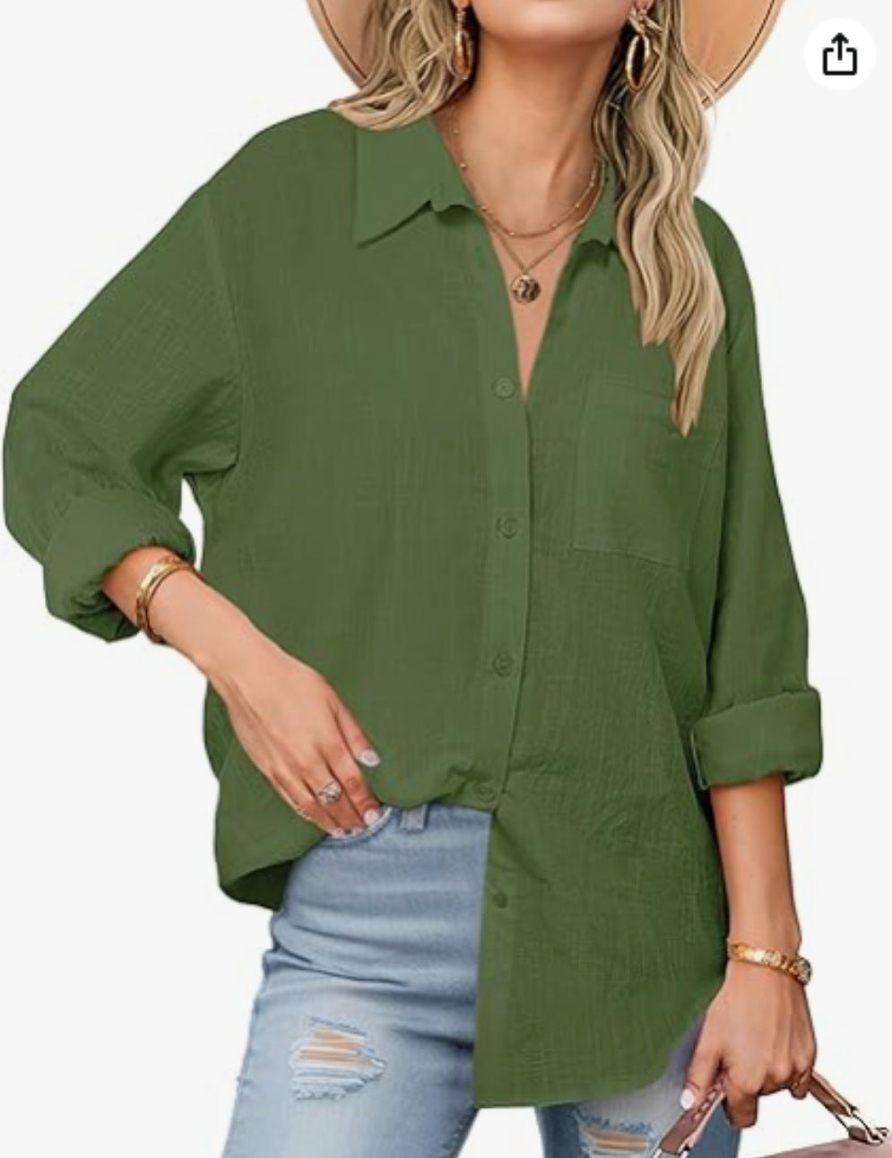 Casual Long-sleeved Shirt For Women