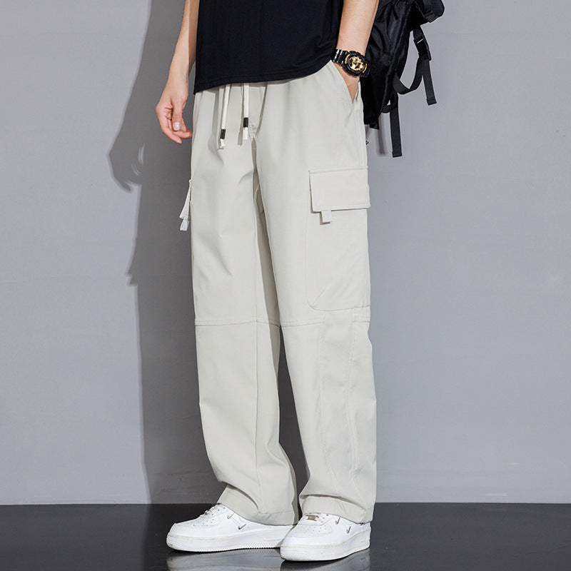 Men's Casual Korean-style Trendy Loose Straight Cargo Trousers