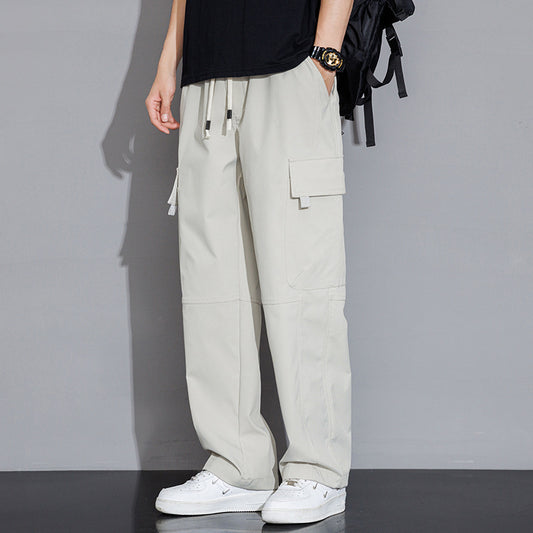Men's Casual Korean-style Trendy Loose Straight Cargo Trousers