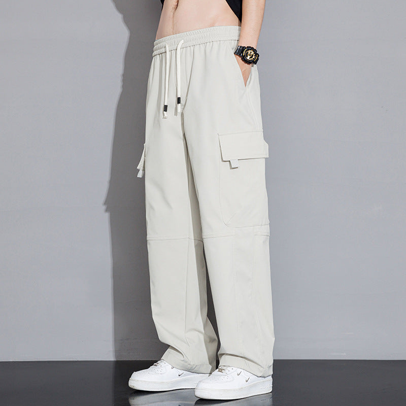 Men's Casual Korean-style Trendy Loose Straight Cargo Trousers