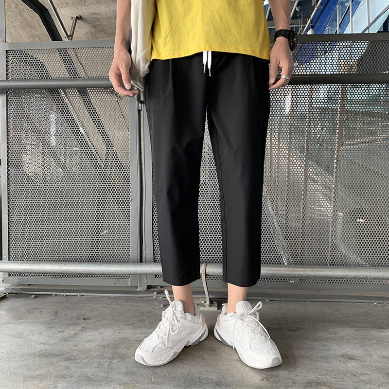 Men's Korean-style Casual Pure Color All-matching Overalls