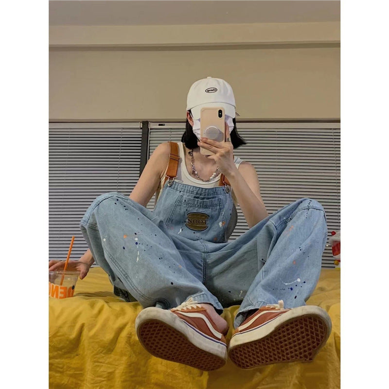 Milk Fashion Brand Straight One-piece Trousers