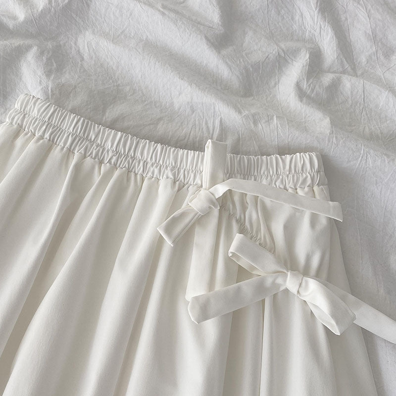 Women's Korean-style Sweet Elegance Loose Black A- Line Dress