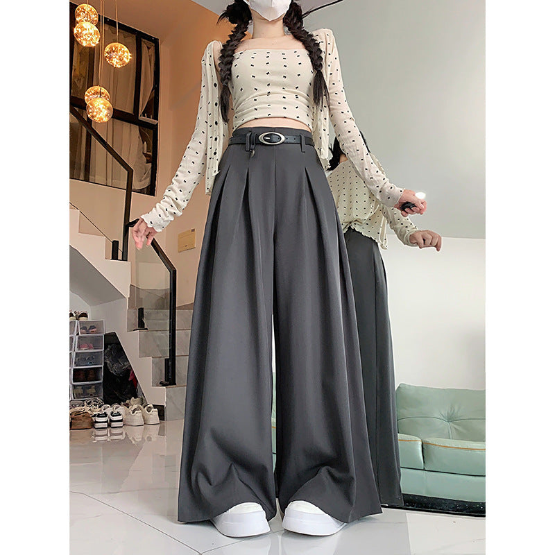 Women's Korean-style Loose Design Suit Pants Casual Pants