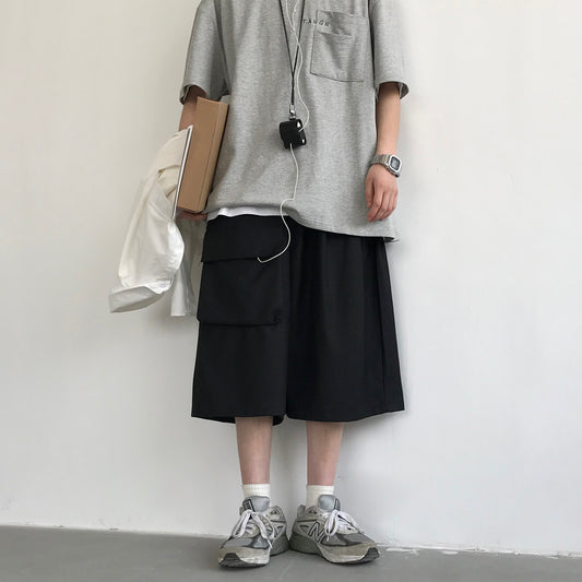 Japanese Retro Simple Casual Shorts Men